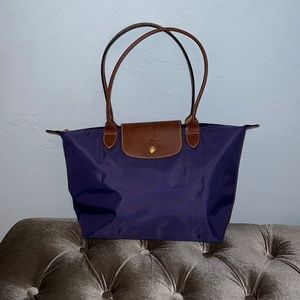 Longchamp
 Small Nylon Shoulder Tote (purple)